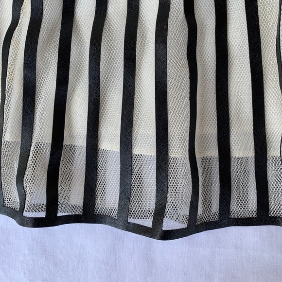 Catherine Malandrino leather and tulle skirt - Picture 2 of 3